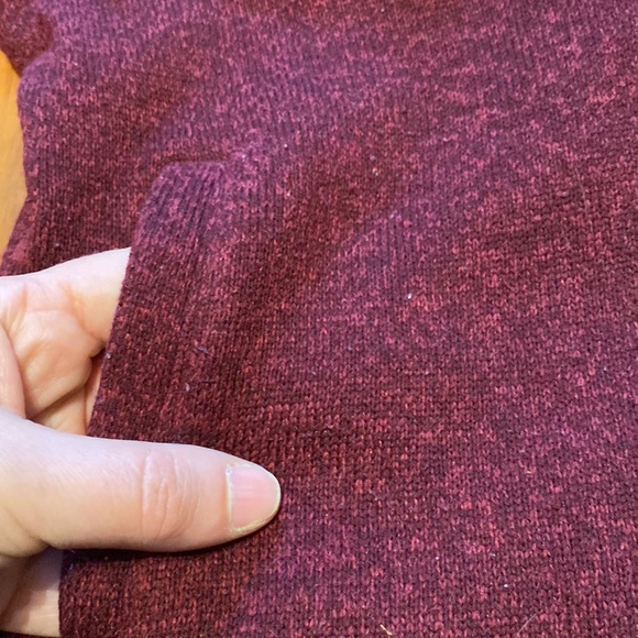 Girl’s Size L (10/12) Old Navy Burgundy Moto Jacket/Sweater-EUC - Picture 6 of 6